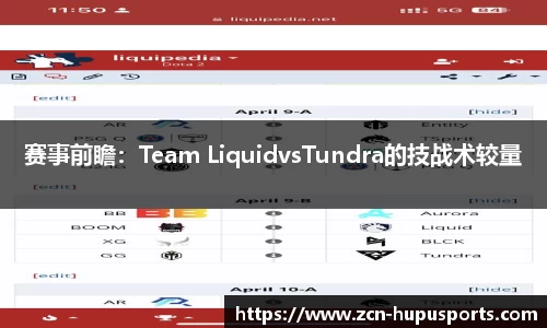 赛事前瞻：Team LiquidvsTundra的技战术较量